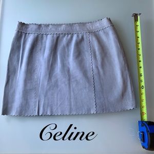 Celine - Baby Blue Suede Mini Skirt - Gorgeous!